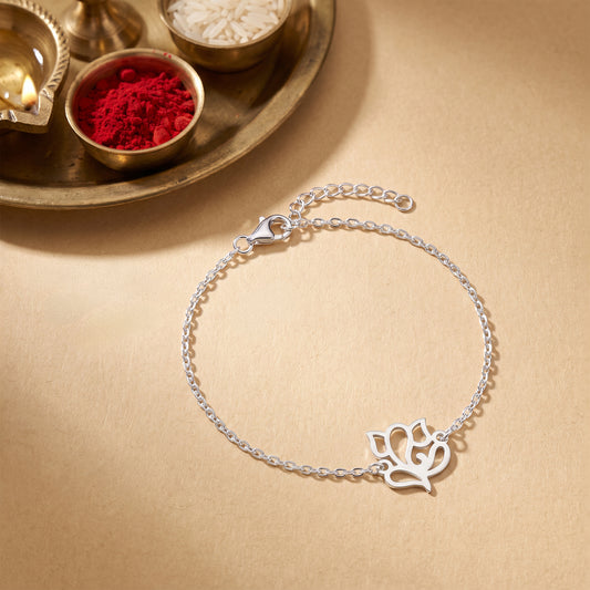 Silver Bappa Bracelet Rakhi
