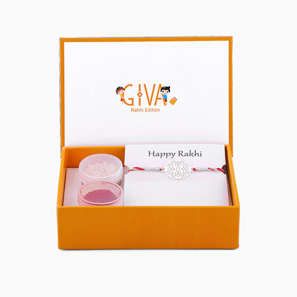 Silver Filigree Rakhi