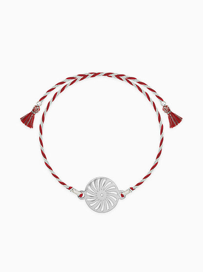 Silver Pinwheel Rakhi