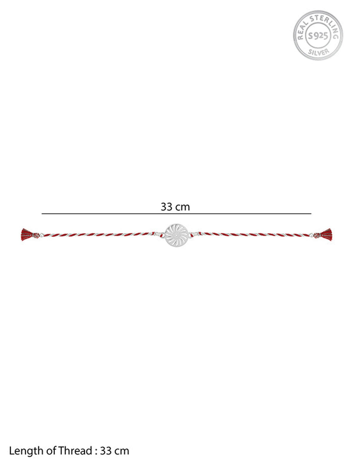 Silver Pinwheel Rakhi
