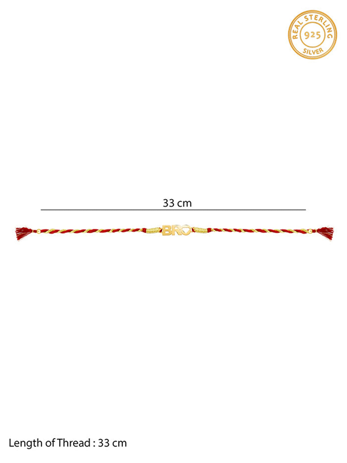 Golden Perfect BRO Rakhi