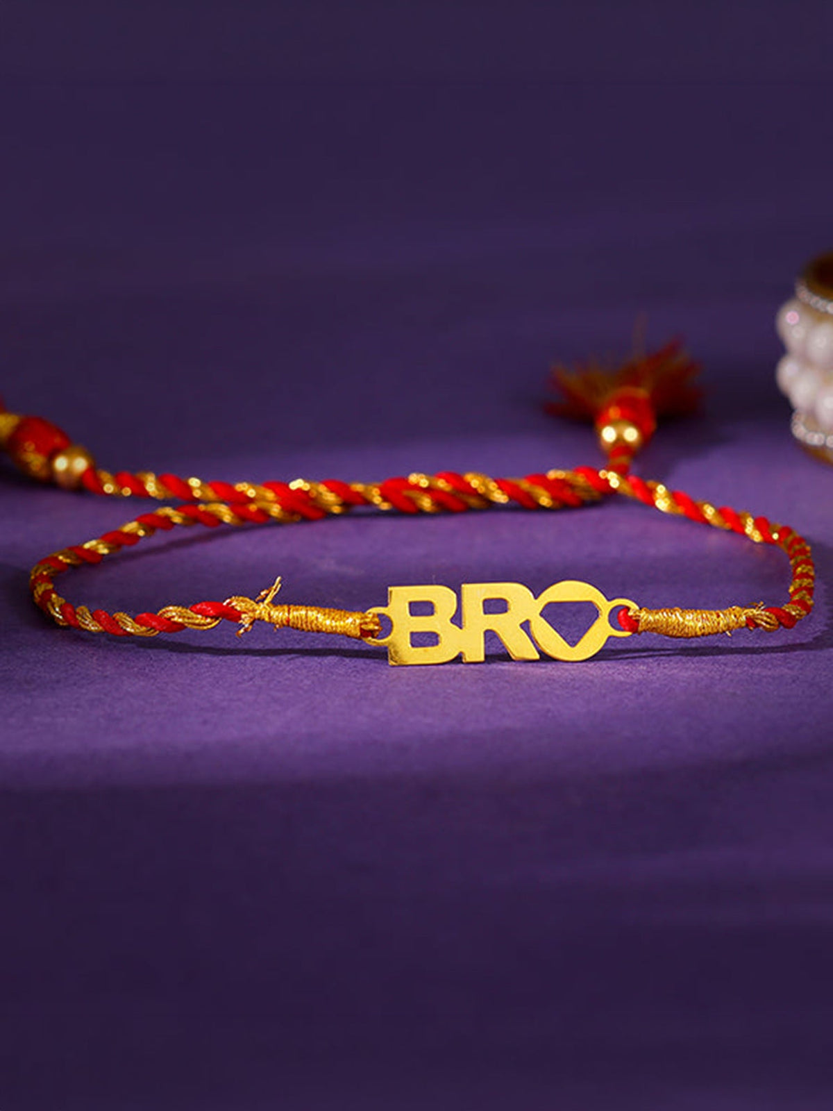 Golden Perfect BRO Rakhi