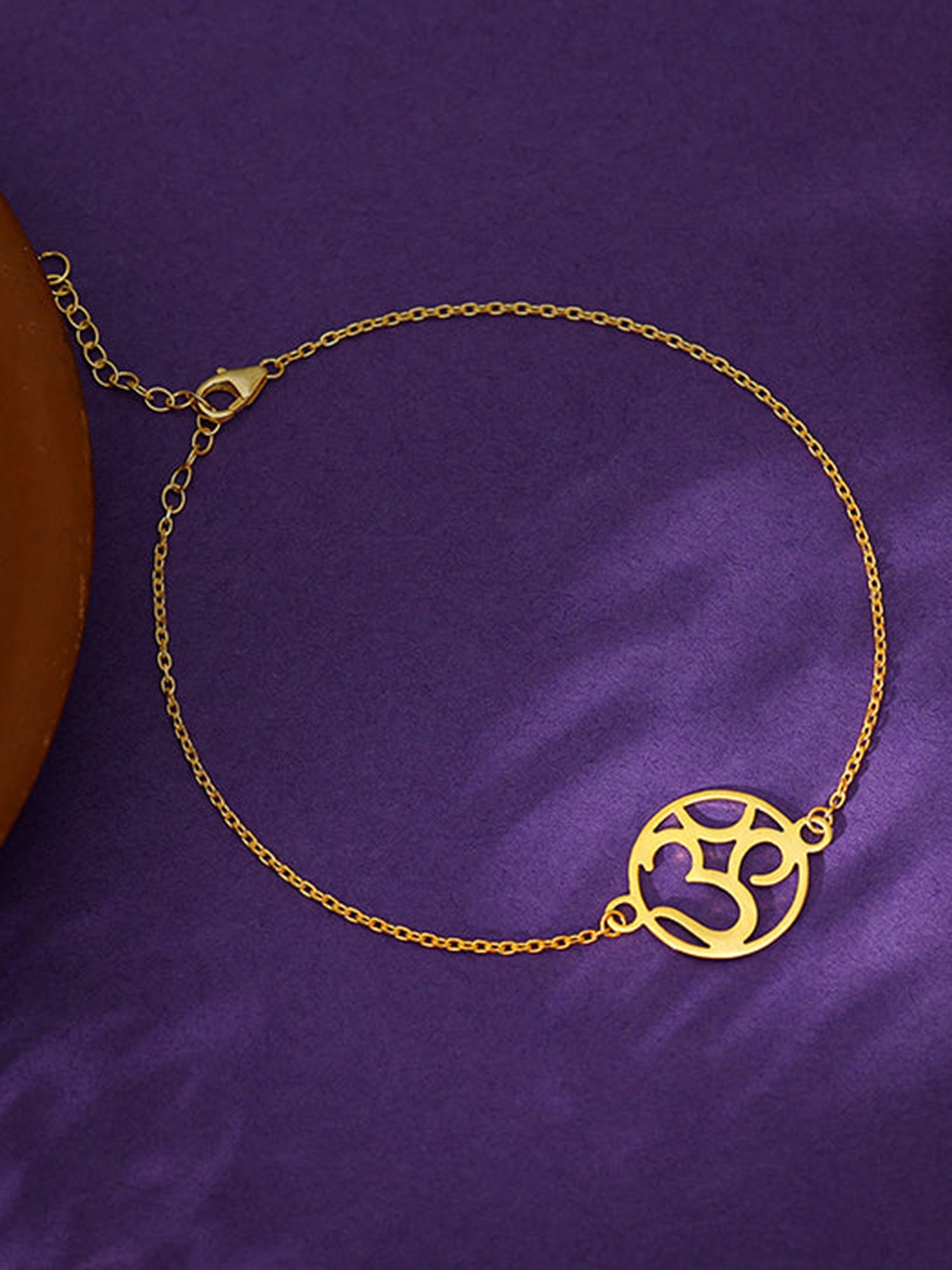 Golden Aum Bracelet Rakhi