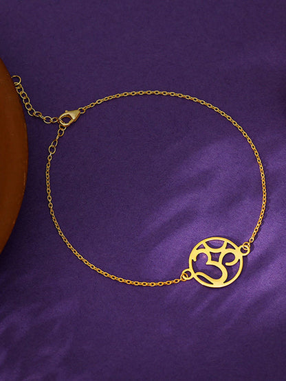 Golden Aum Bracelet Rakhi