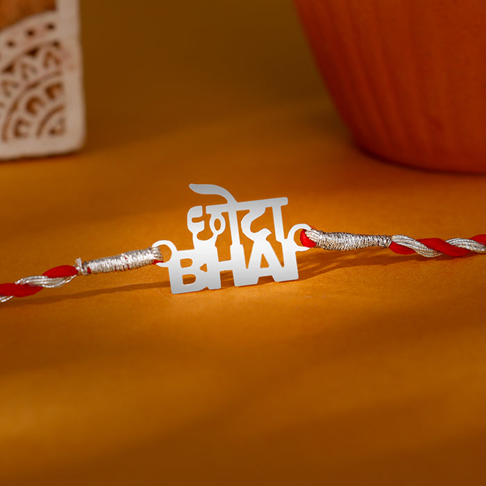 Silver Chota Bhai Rakhi