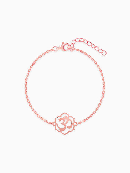 Rose Gold Omkara Bracelet Rakhi