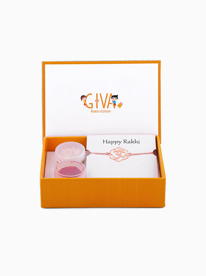Rose Gold Omkara Bracelet Rakhi