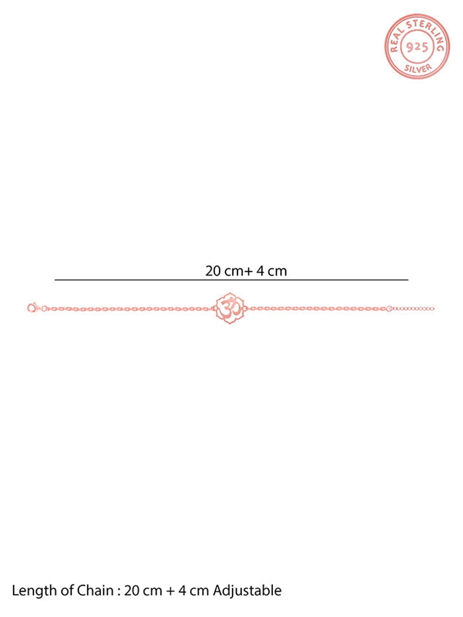 Rose Gold Omkara Bracelet Rakhi