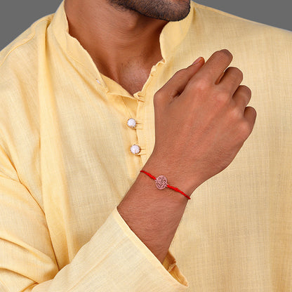 Rose Gold Lambodara Rakhi
