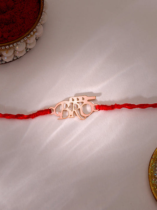 Rose Gold BRO Rakhi