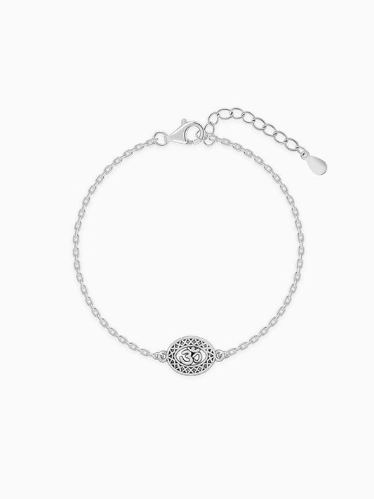 Silver Om Bracelet Rakhi