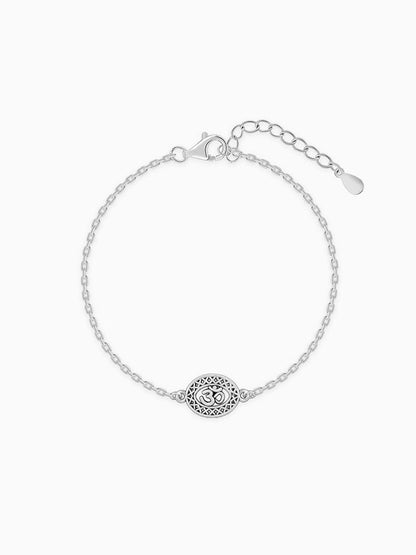 Silver Om Bracelet Rakhi