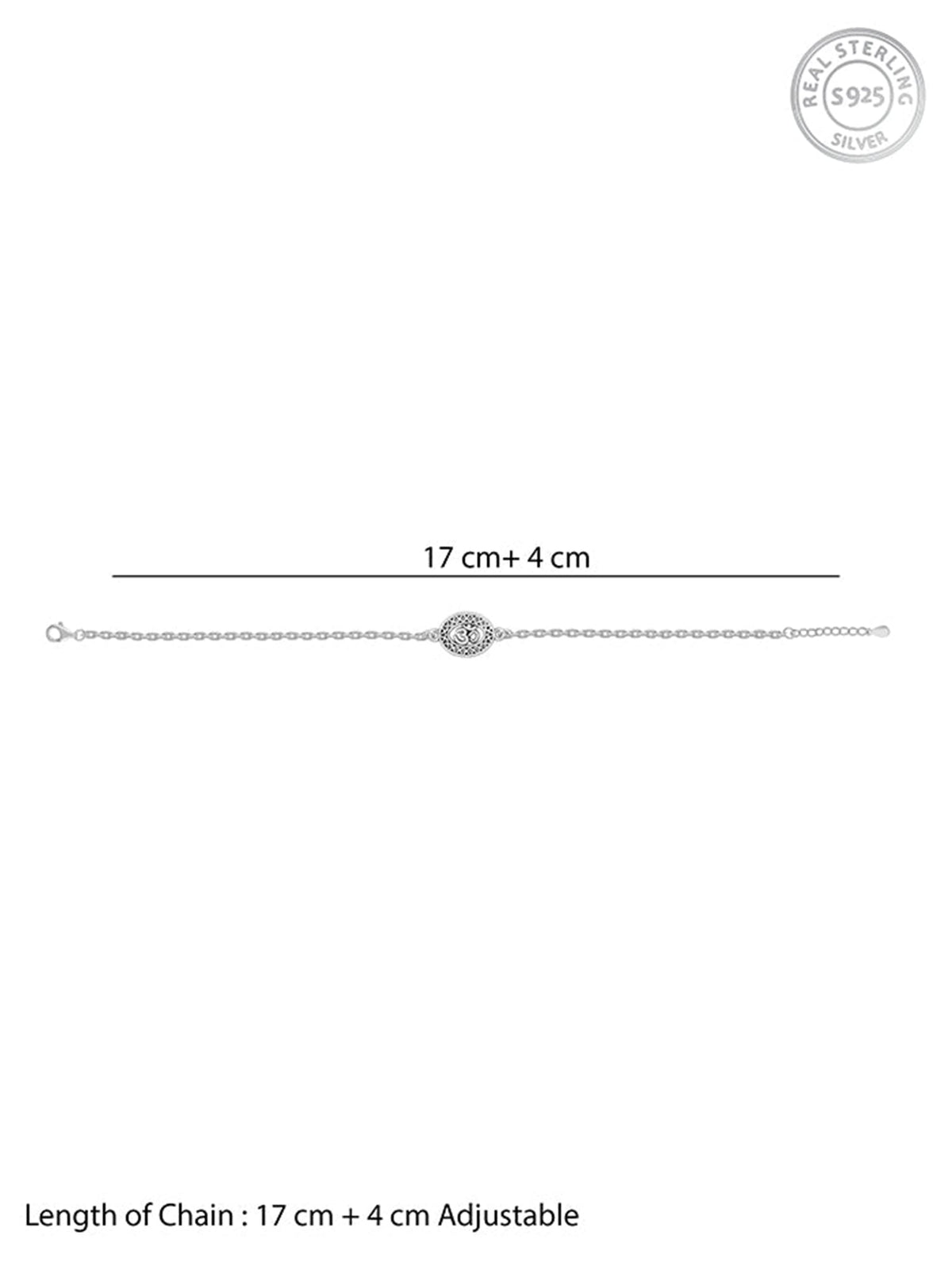 Silver Om Bracelet Rakhi