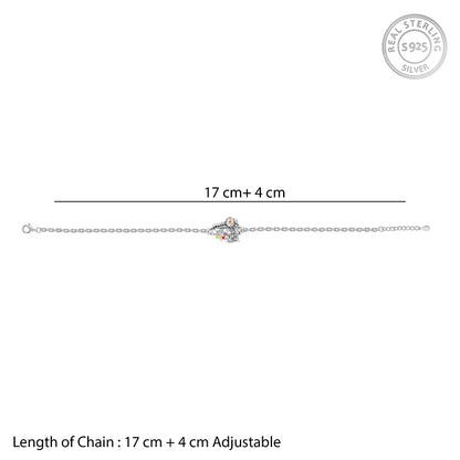 Silver Jai Shree Ram Bracelet Rakhi