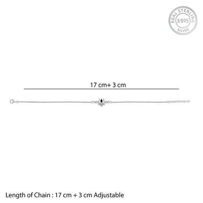 Silver Classic Trishul Bracelet Rakhi