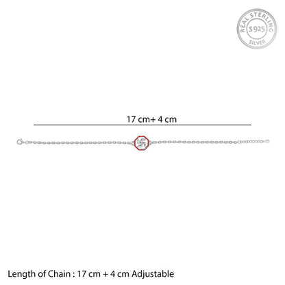 Silver Vintage Swastik Bracelet Rakhi