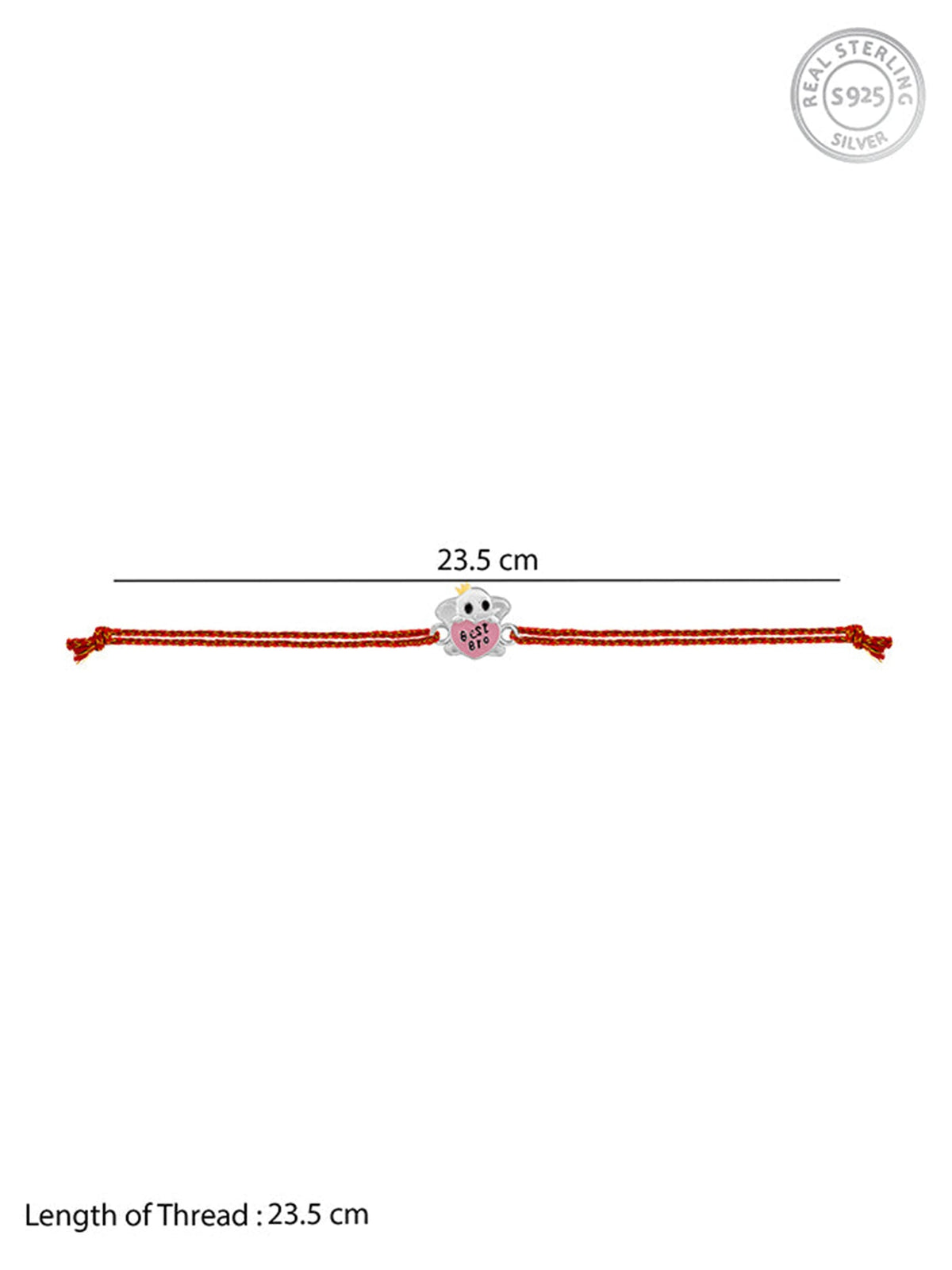 Silver and Golden Baby Calf Kid's Rakhi