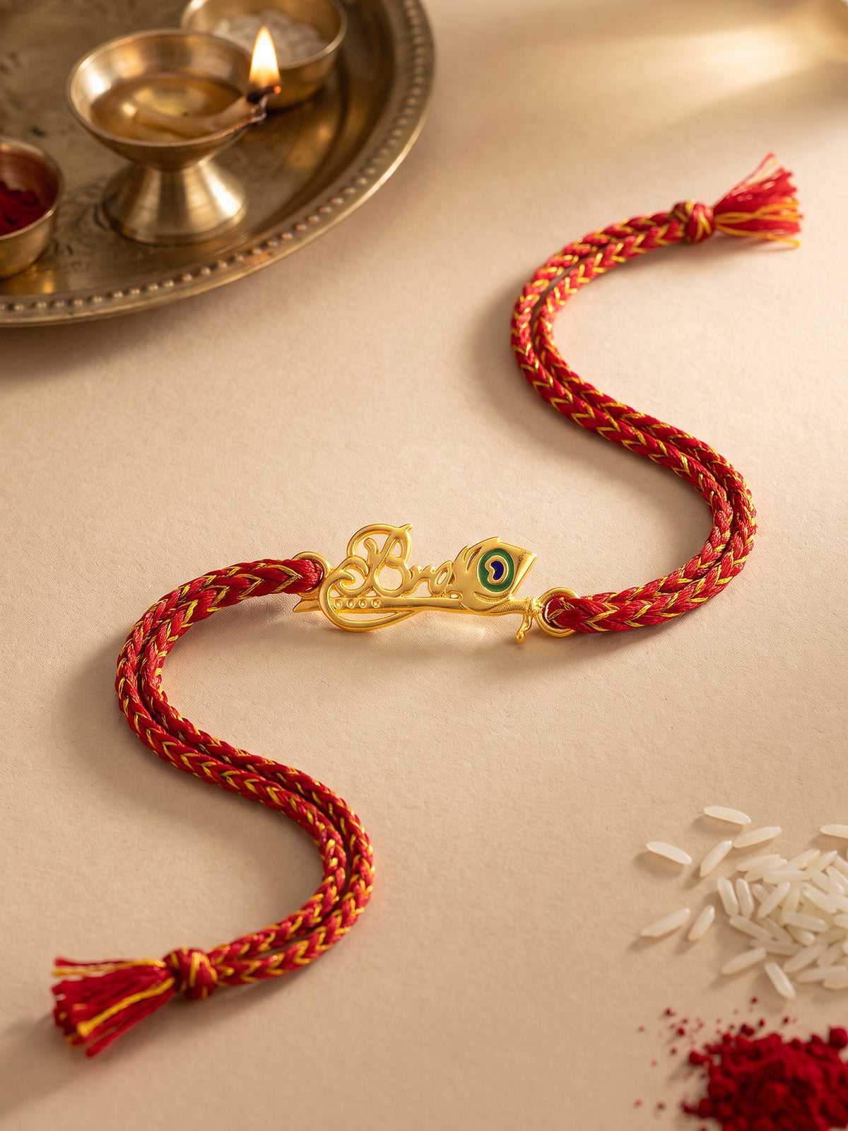 Golden Shree Kanhaiya Bro Rakhi