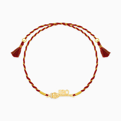 Golden Hanuman Gadha Rakhi