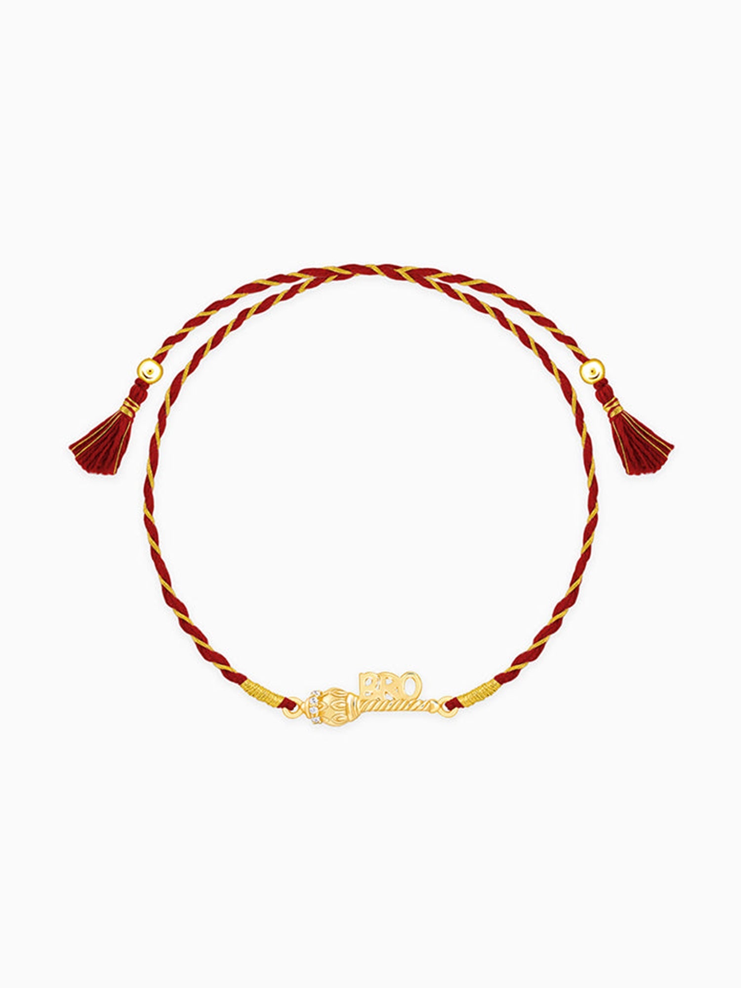 Golden Hanuman Gadha Rakhi