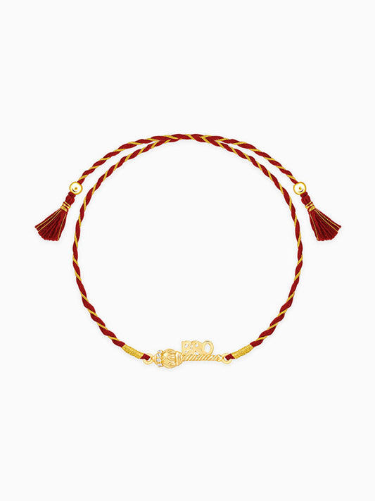 Golden Hanuman Gadha Rakhi