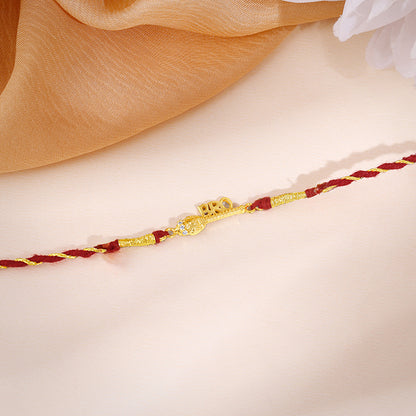Golden Hanuman Gadha Rakhi