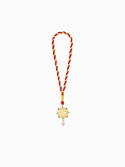 Golden Swastik Mandala Lumba Rakhi