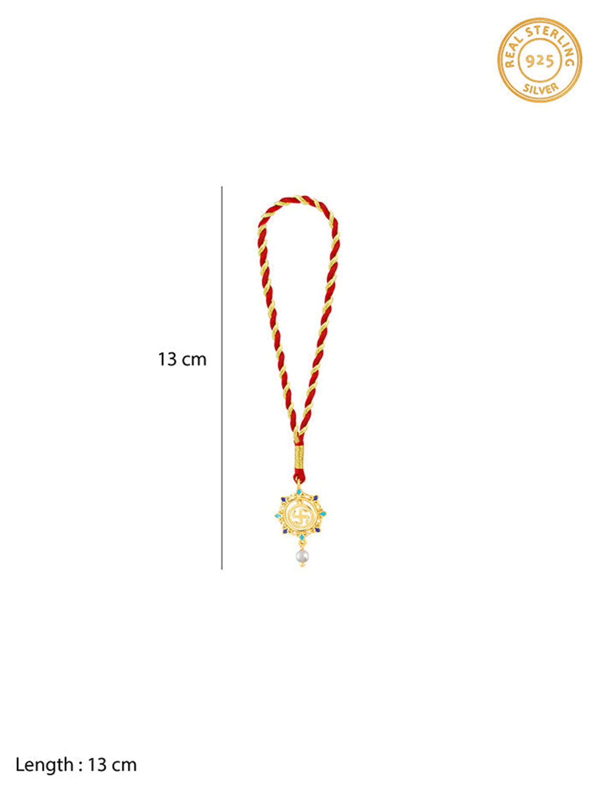 Golden Swastik Mandala Lumba Rakhi