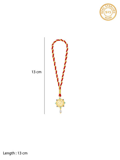 Golden Swastik Mandala Lumba Rakhi