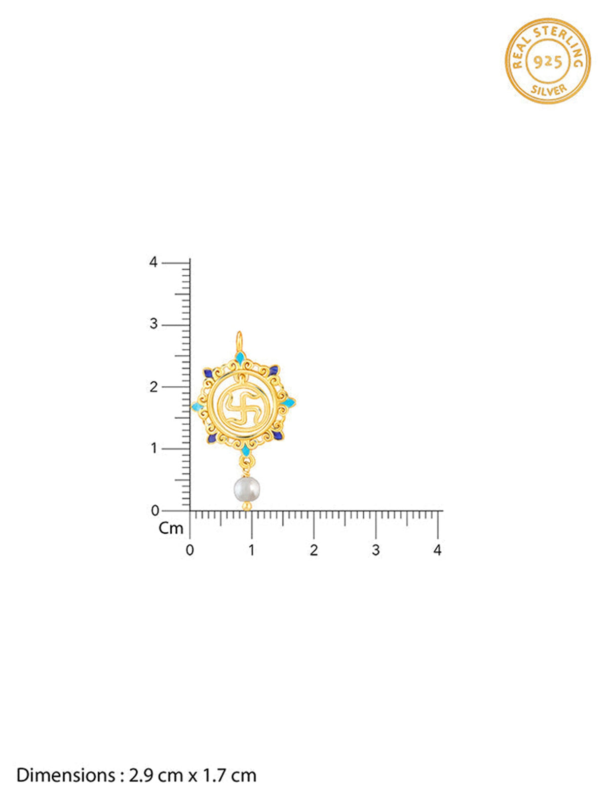 Golden Swastik Mandala Lumba Rakhi