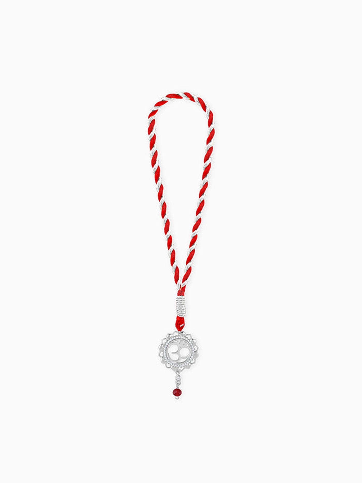 Silver Om Mandala Lumba Rakhi
