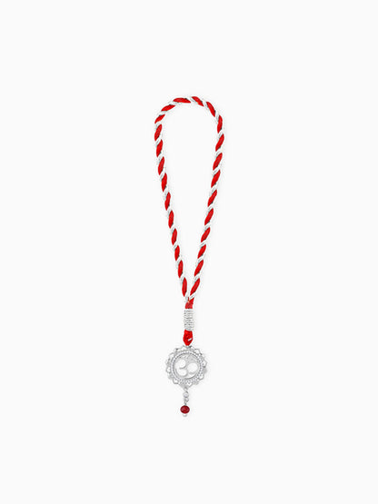 Silver Om Mandala Lumba Rakhi