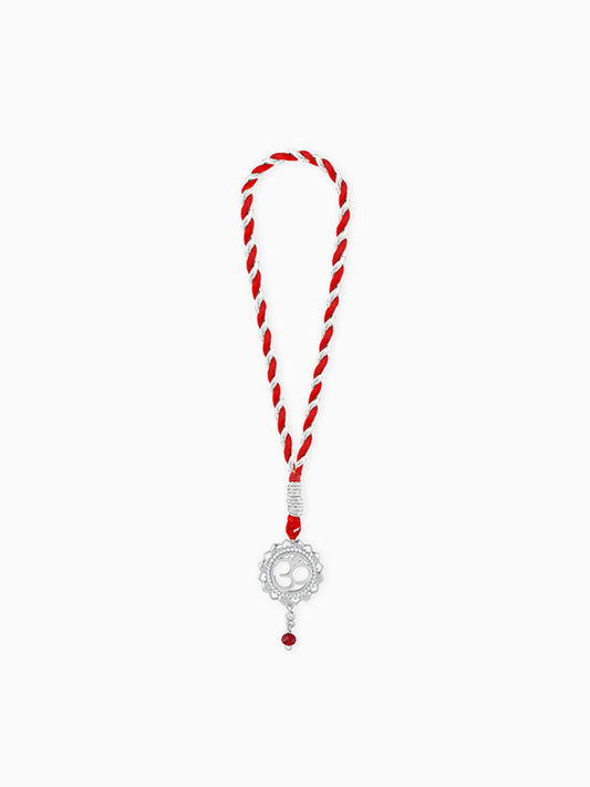 Silver Om Mandala Lumba Rakhi