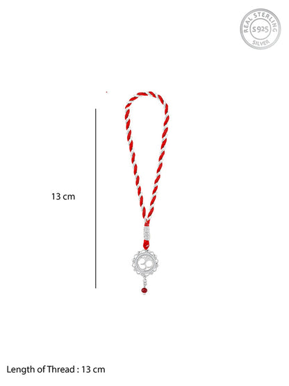 Silver Om Mandala Lumba Rakhi