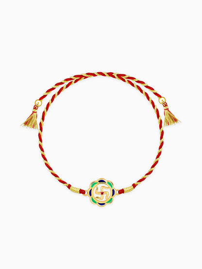 Golden Shubh Swastik Rakhi