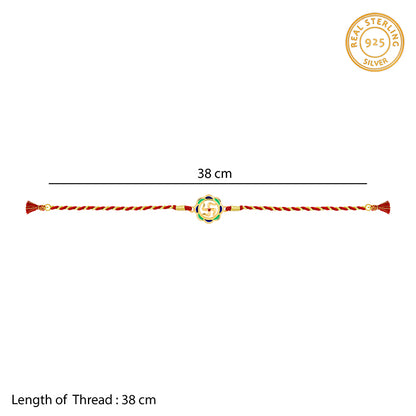 Golden Shubh Swastik Rakhi