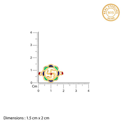 Golden Shubh Swastik Rakhi