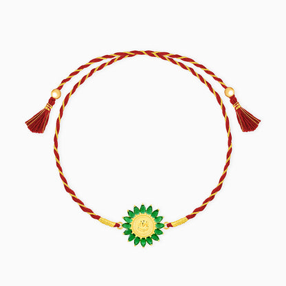 Golden Shree Gajanana Rakhi