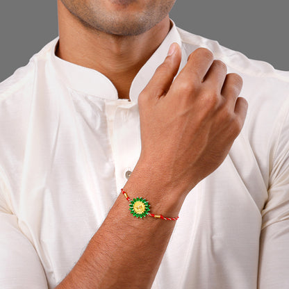 Golden Shree Gajanana Rakhi