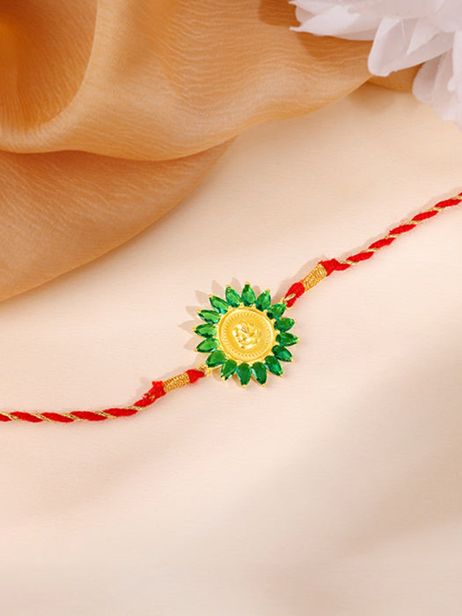 Golden Shree Gajanana Rakhi