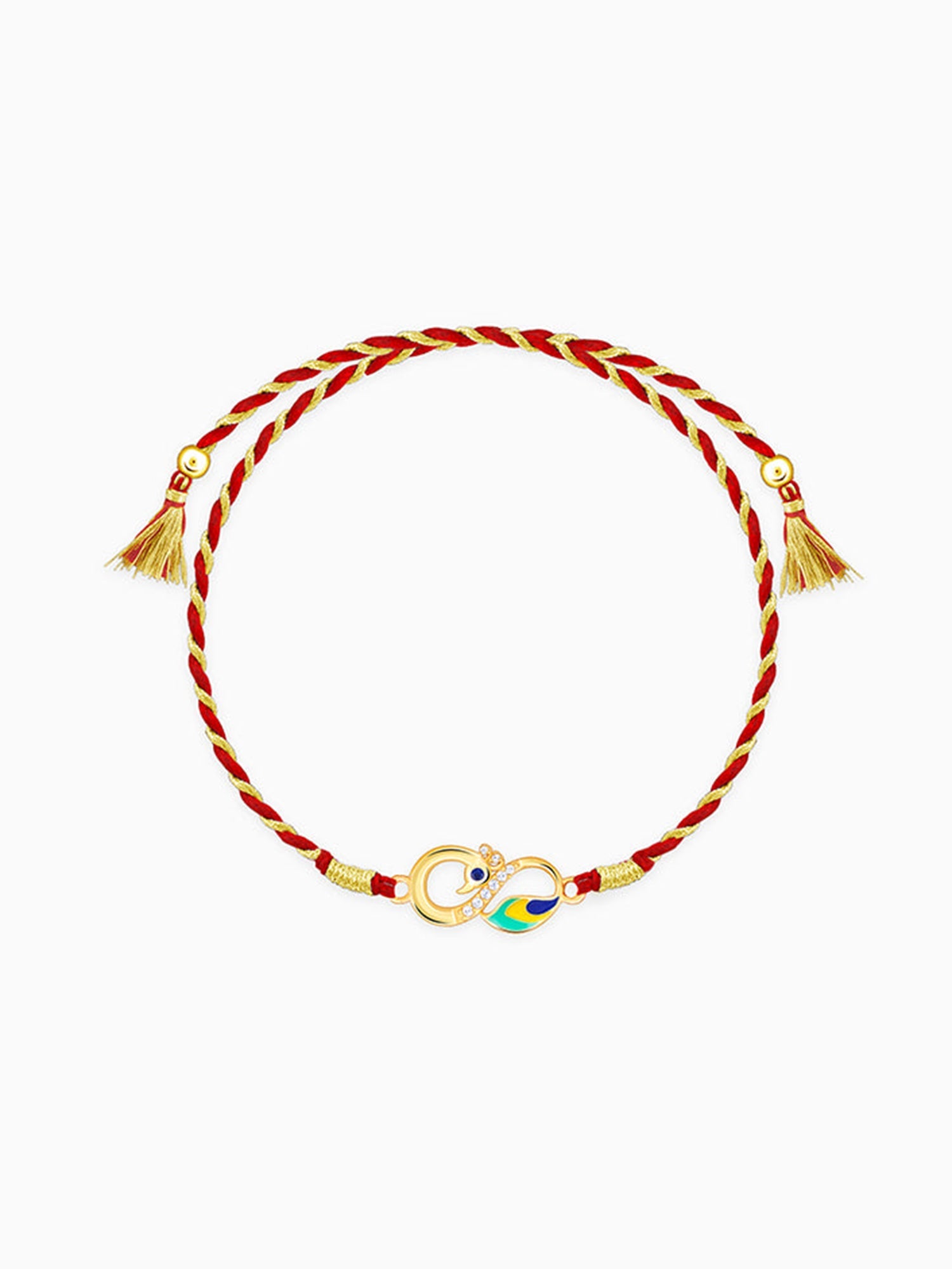 Golden Mayur Rakhi