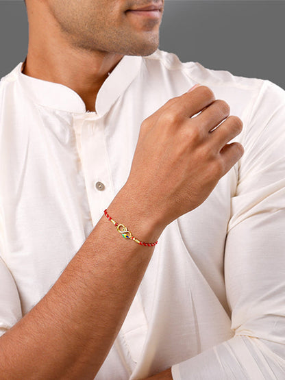 Golden Mayur Rakhi