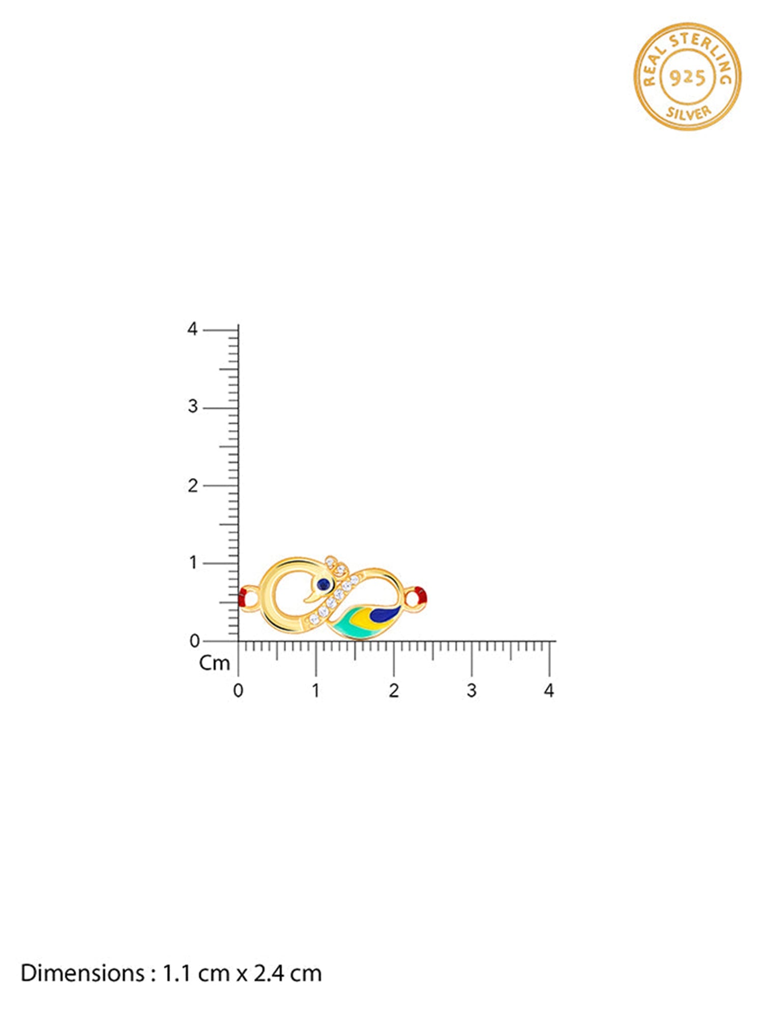 Golden Mayur Rakhi