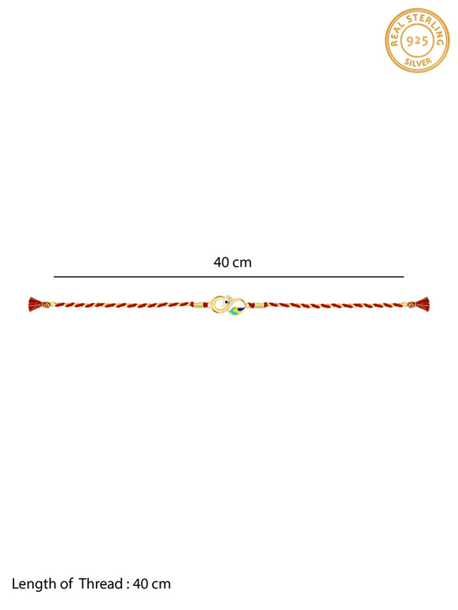 Golden Mayur Rakhi