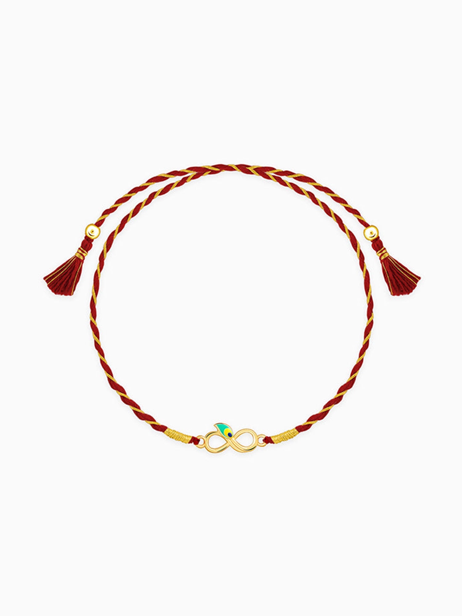 Golden Eternal Mor Rakhi