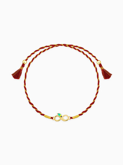 Golden Eternal Mor Rakhi