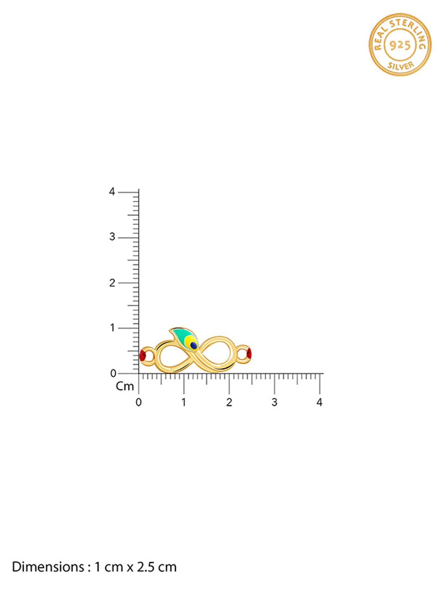 Golden Eternal Mor Rakhi