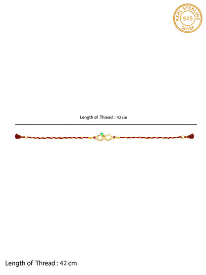 Golden Eternal Mor Rakhi
