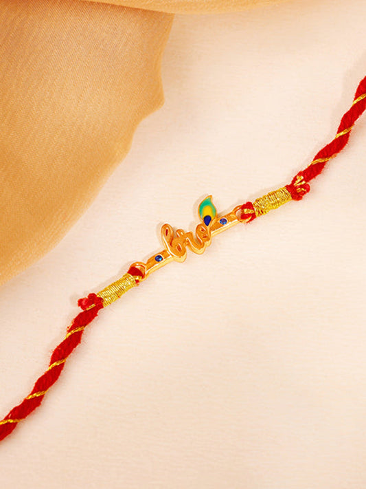 Golden Murlidhar Rakhi
