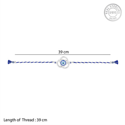 Silver Nazarproof Rakhi